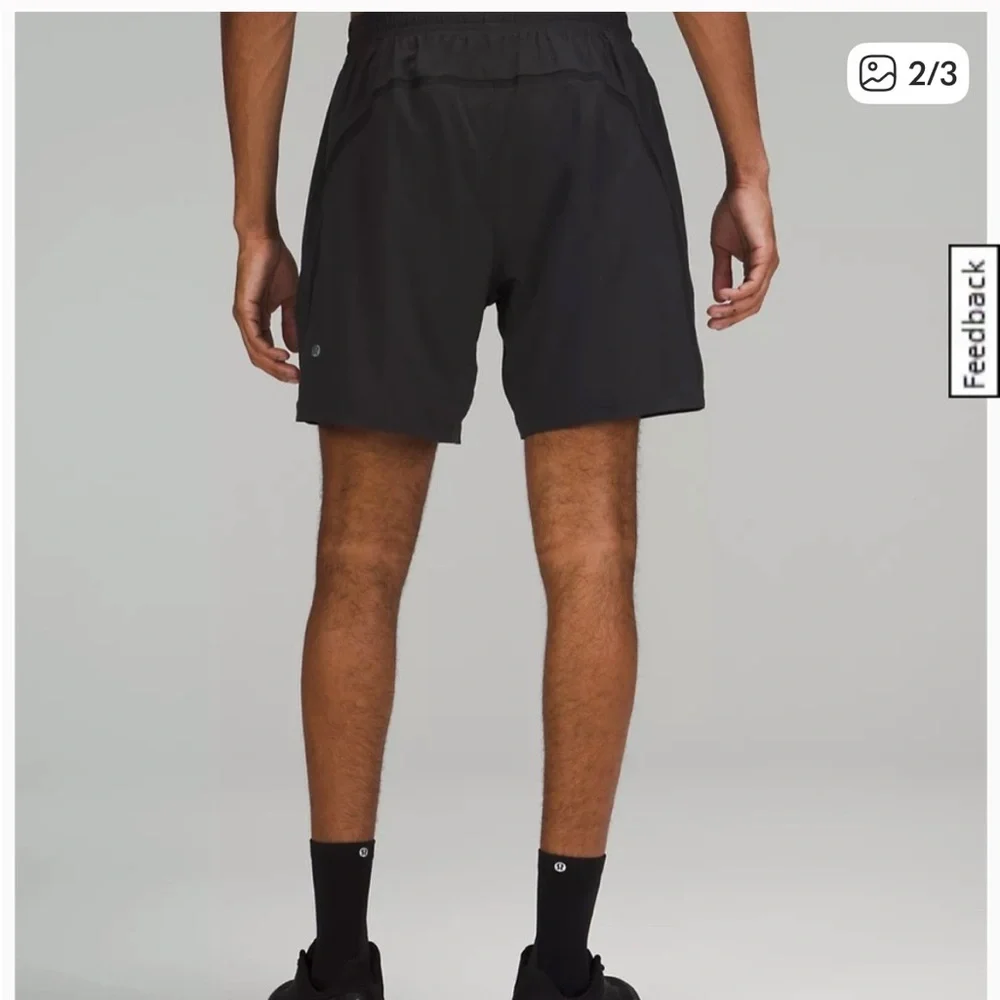 Pace breaker short 7” lined heather black Lined - Picture 1 of 3